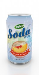 330ml peach flavor soda water